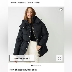 J.Crew Chateau Puffer jacket